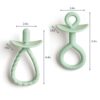 Itzy Ritzy Itzy Pre Feeding teether set with looped handles in green Itzy Ritzy Itzy Pre Feeding teether set with looped handles in green