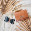 Itzy Mini Wallet Card Holder and Key Chain Charm - Cognac Itzy Mini Wallet Card Holder and Key Chain Charm - Cognac
