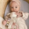 Bitzy Crinkle Sensory Crinkle Toy with Teether - Bunny