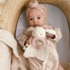 Bitzy Crinkle Sensory Crinkle Toy with Teether - Bunny
