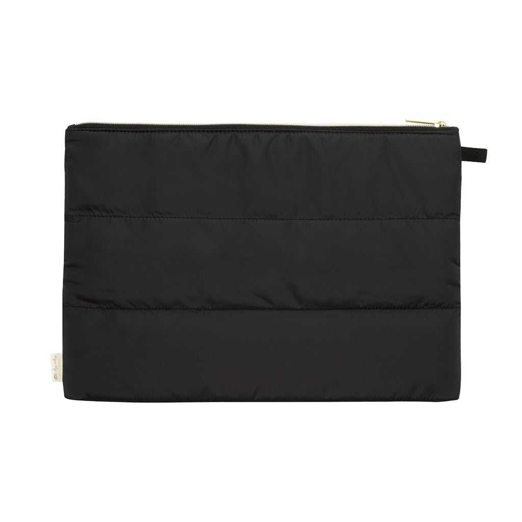 itzy-ritzy-dpc1000-pack-like-a-dream-packing-cubes-midnight-6 An Itzy Ritzy Pack Like A Dream Packing Cubes - Set of 3 with gold zippers.