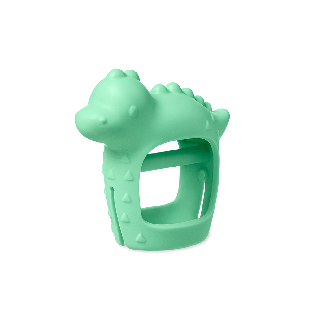 Bitzy Grip - Silicone Developmental Teether - Dino