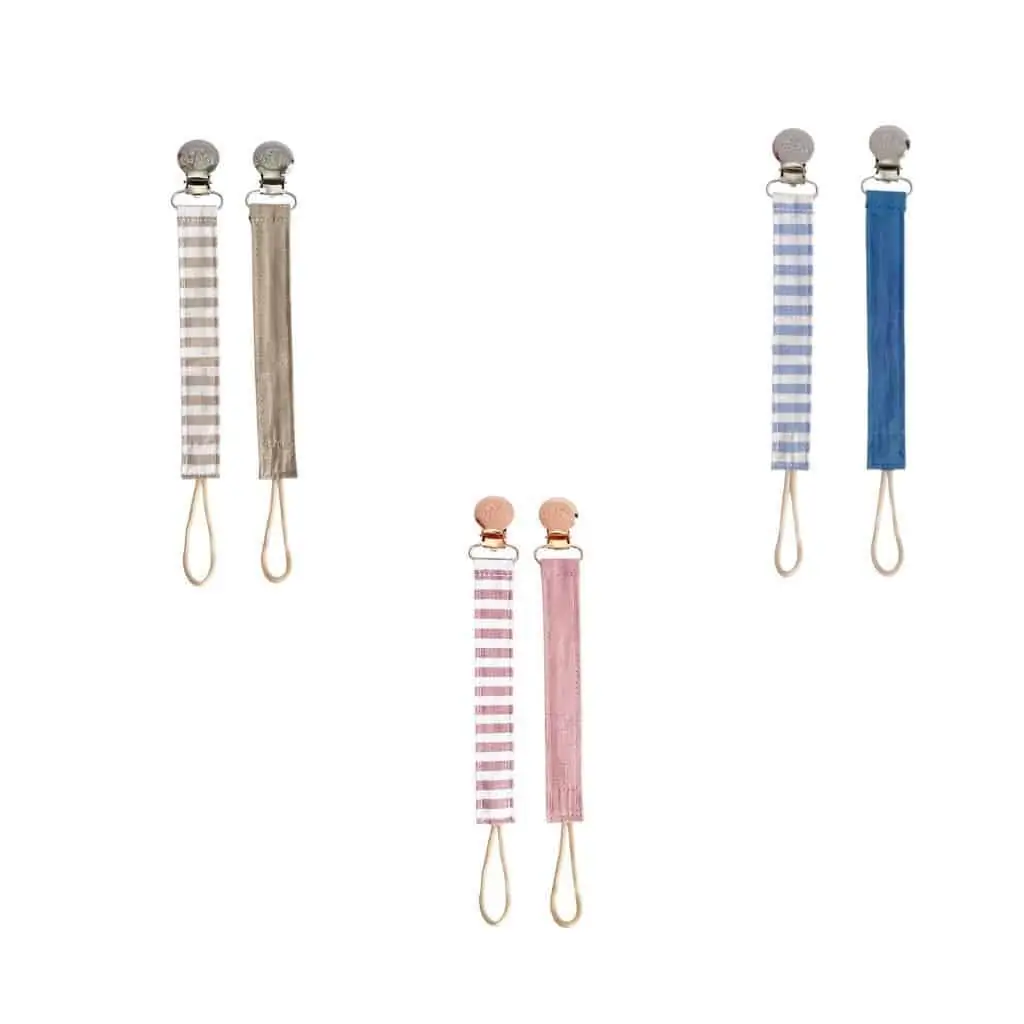 Itzy Clip Fabric Pacifier Strap Treasures by Hey Little Buddy