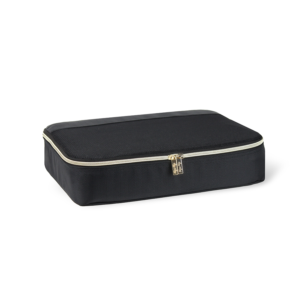 Pack Like A Boss - Large Packing Cubes 3pc Set - Black With Gold Pack Like A Boss - Large Packing Cubes 3pc Set - Black With Gold