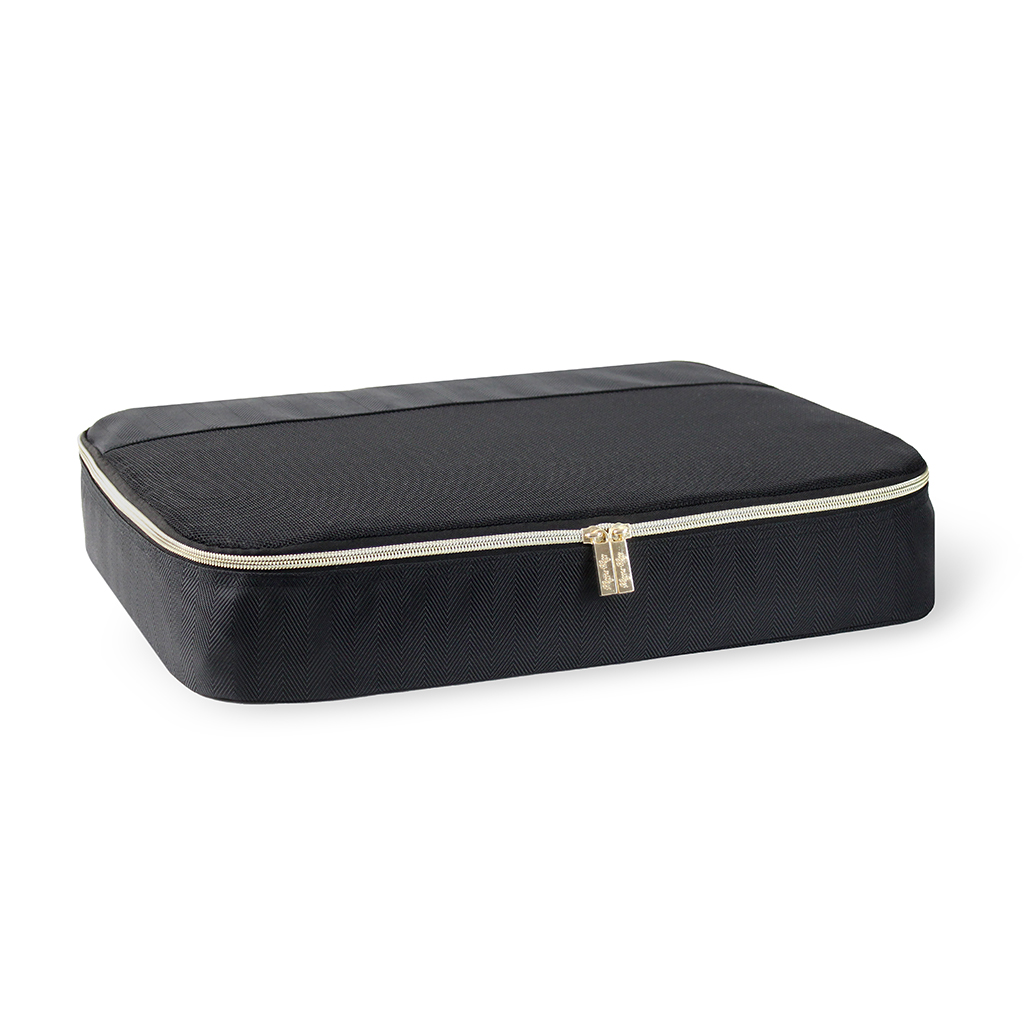 Pack Like A Boss - Large Packing Cubes 3pc Set - Black With Gold Pack Like A Boss - Large Packing Cubes 3pc Set - Black With Gold