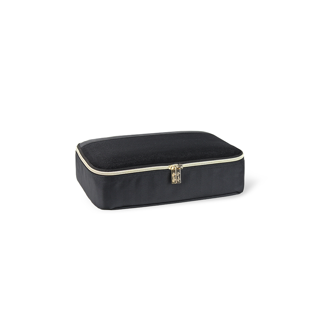 Pack Like A Boss - Large Packing Cubes 3pc Set - Black With Gold Pack Like A Boss - Large Packing Cubes 3pc Set - Black With Gold