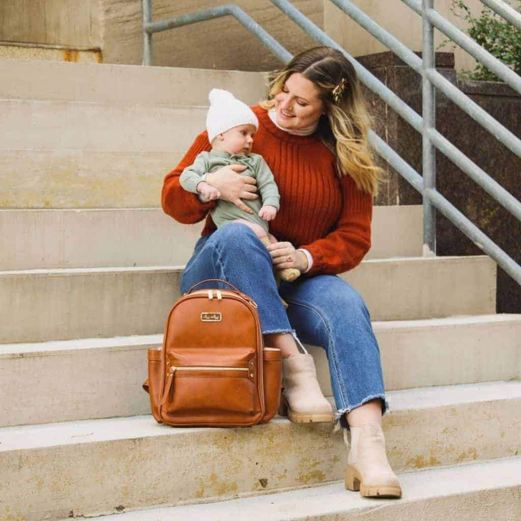 Cognac deals diaper backpack