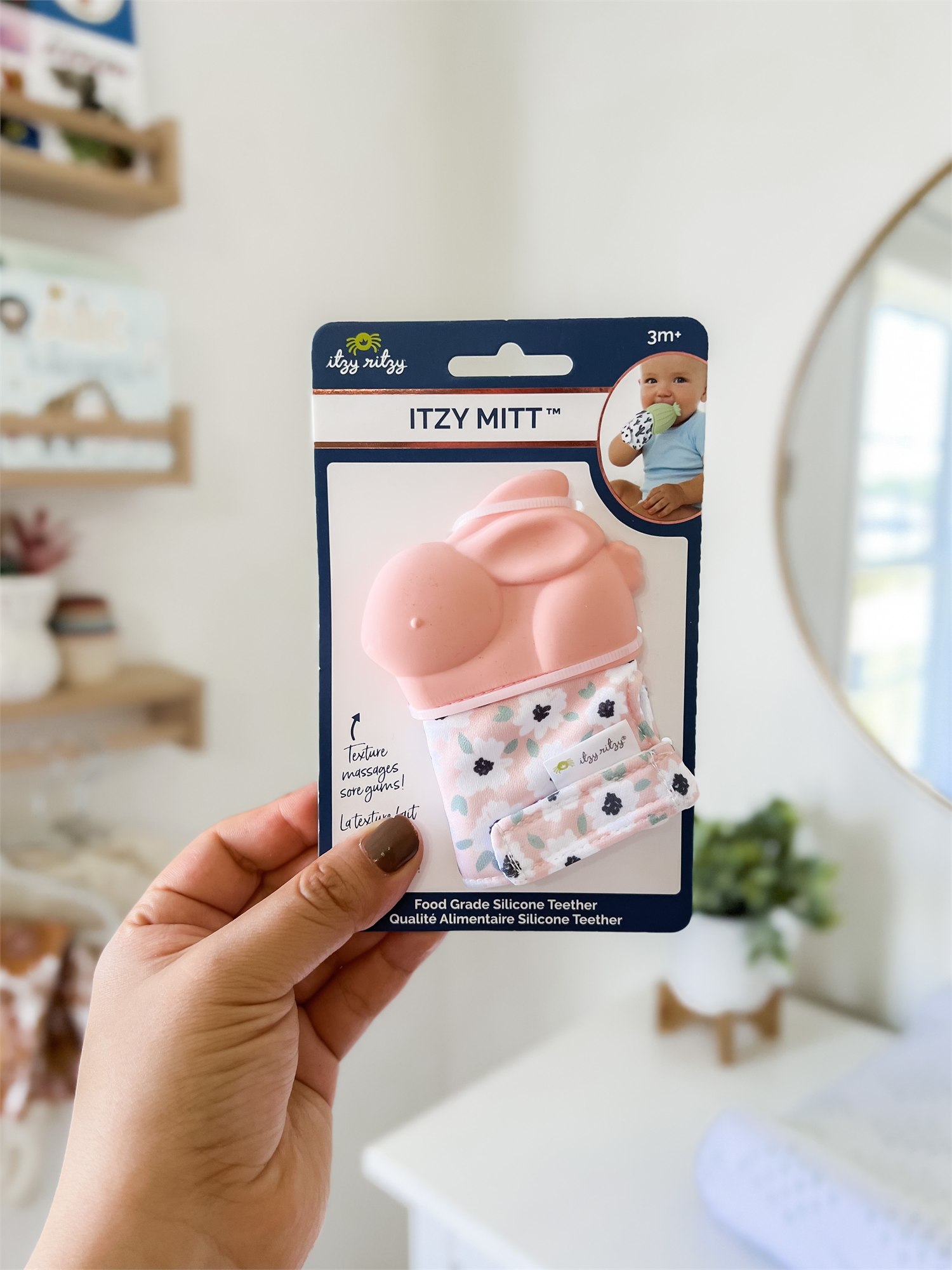Itzy Mitt - Silicone Teething Mitt - Bunny Itzy Mitt - Silicone Teething Mitt - Bunny