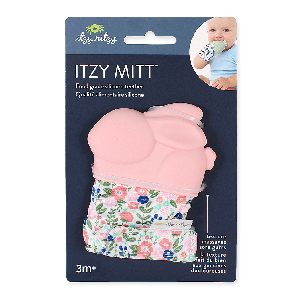 Itzy Mitt - Silicone Teething Mitt - Bunny Itzy Mitt - Silicone Teething Mitt - Bunny