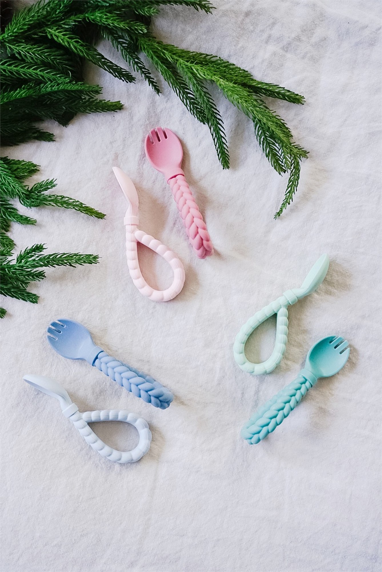 Sweetie Spoons - Looped Spoon and Fork Set Sweetie Spoons - Looped Spoon and Fork Set