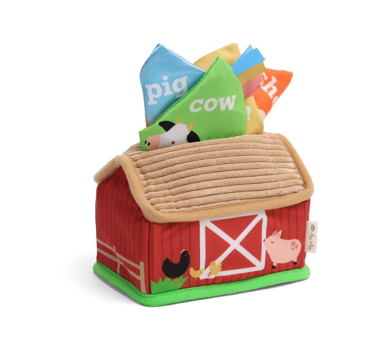 Itzy Ritzy Itzy Sensory Scarves farm barn put and take activity toy Itzy Ritzy Itzy Sensory Scarves farm barn put and take activity toy
