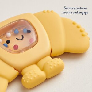 Itzy Ritzy Sweetie Shake Plus silicone teether with rattle Croissant product photo 4