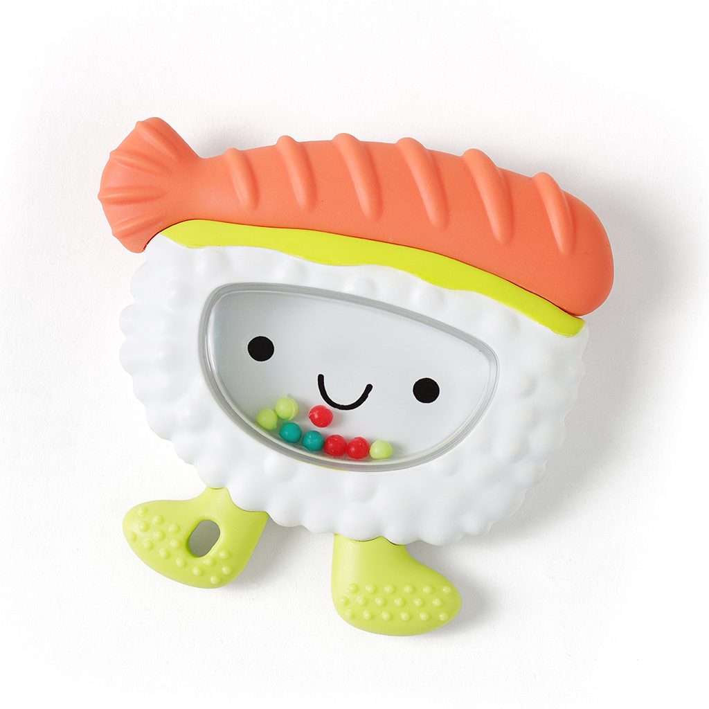 Itzy Ritzy Sweetie Shake Plus silicone teether with rattle Sushi product photo 1 Itzy Ritzy Sweetie Shake Plus silicone teether with rattle Sushi product photo 1
