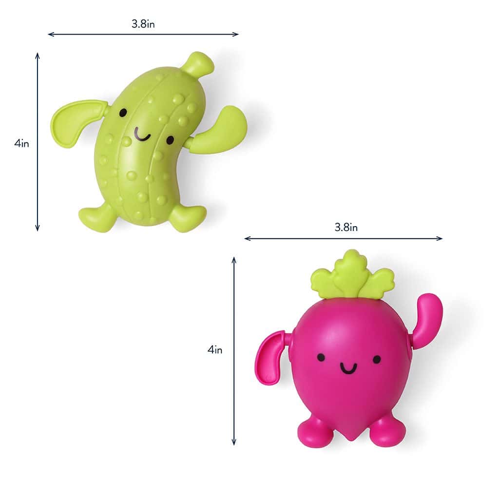 Itzy Ritzy Silly Swimmers wind up bath toys Parker the Pickle and Blake the Beet Itzy Ritzy Silly Swimmers wind up bath toys Parker the Pickle and Blake the Beet