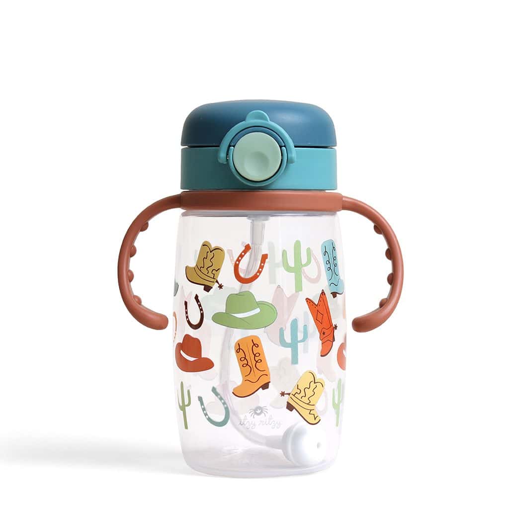 Itzy Ritzy Itzy Sips straw sippy cup in the Giddy Up pattern Itzy Ritzy Itzy Sips straw sippy cup in the Giddy Up pattern