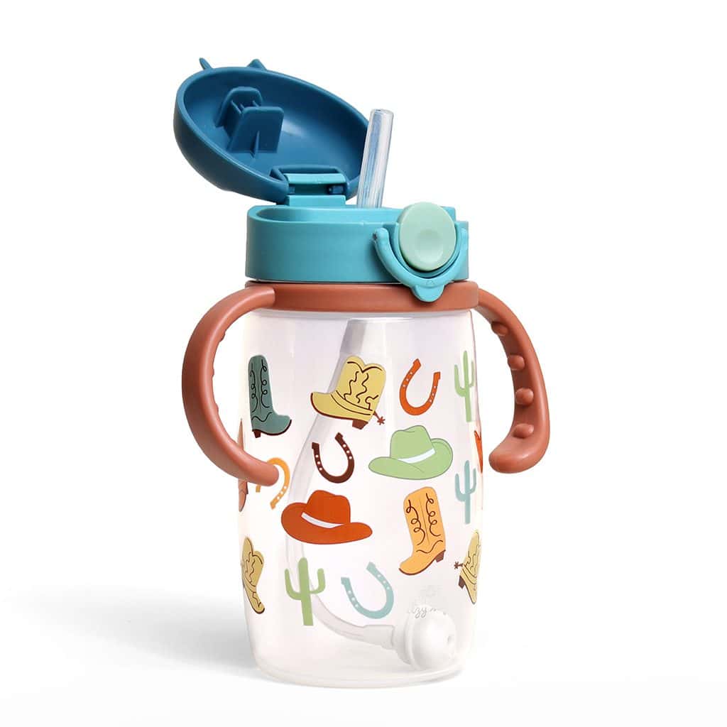 Itzy Ritzy Itzy Sips straw sippy cup in the Giddy Up pattern Itzy Ritzy Itzy Sips straw sippy cup in the Giddy Up pattern