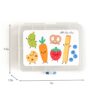 Itzy Ritzy Itzy Snacks divided snack box in the Silly Foods design Itzy Ritzy Itzy Snacks divided snack box in the Silly Foods design