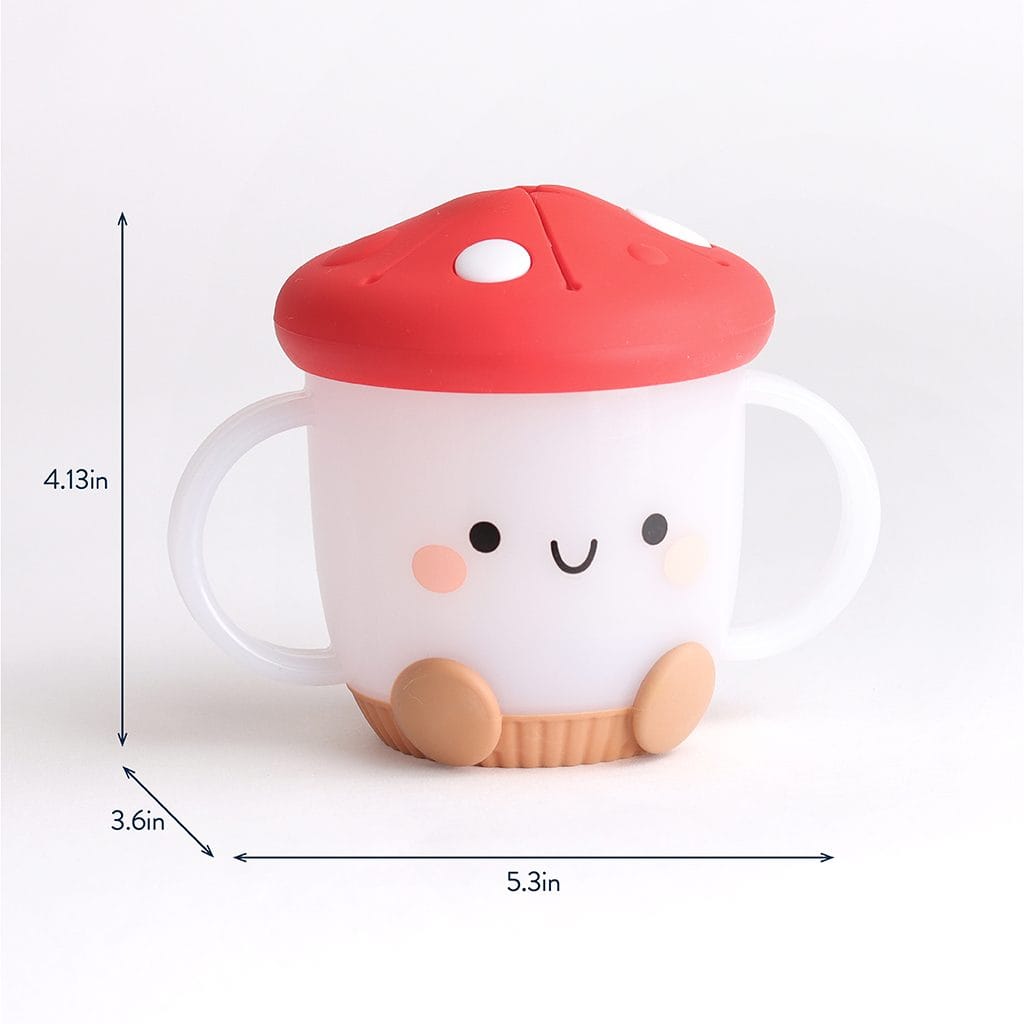 Itzy Ritzy Itzy Snack Cup toddler snack cup, Mushroom design