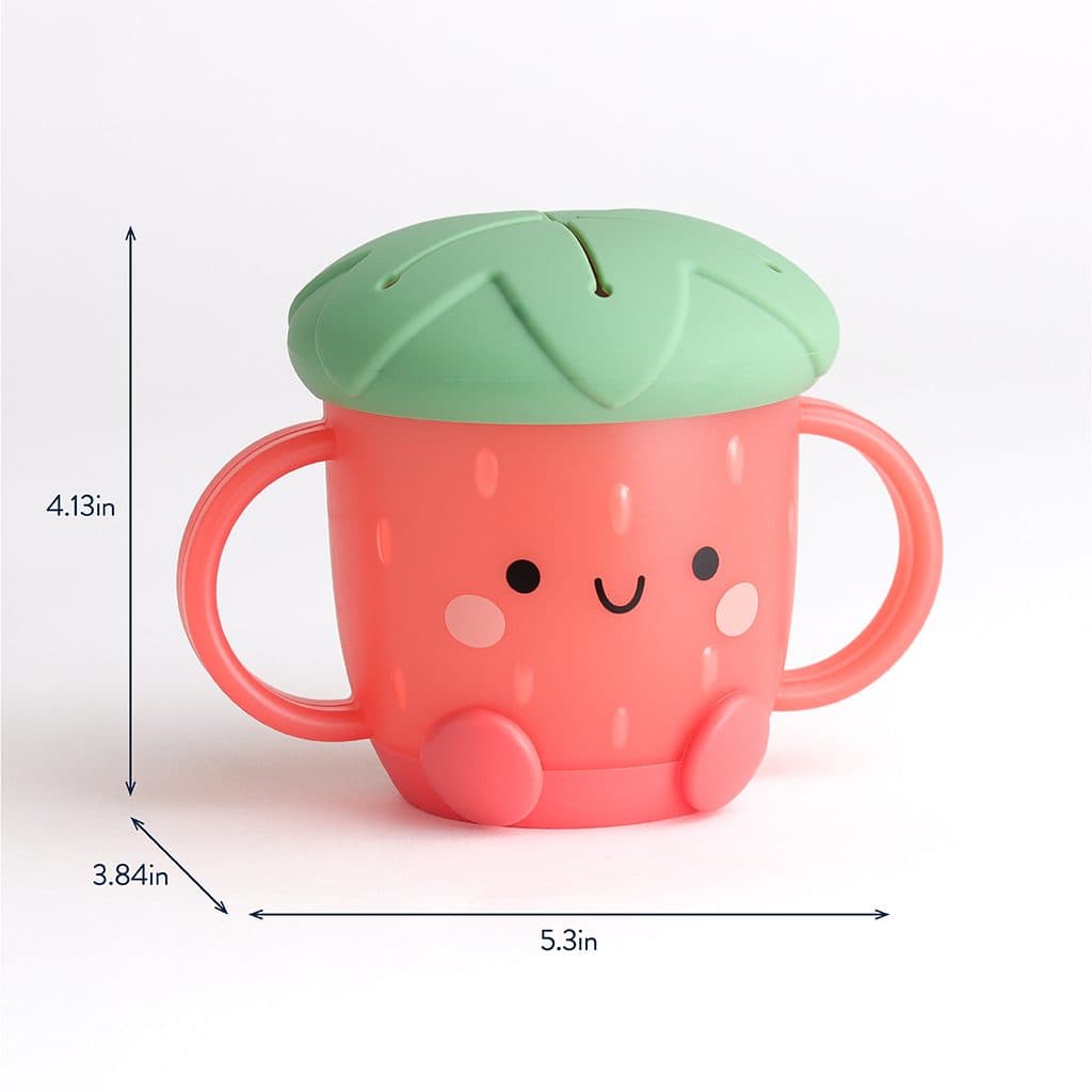 Itzy Ritzy Itzy Snack Cup toddler snack cup, Strawberry design