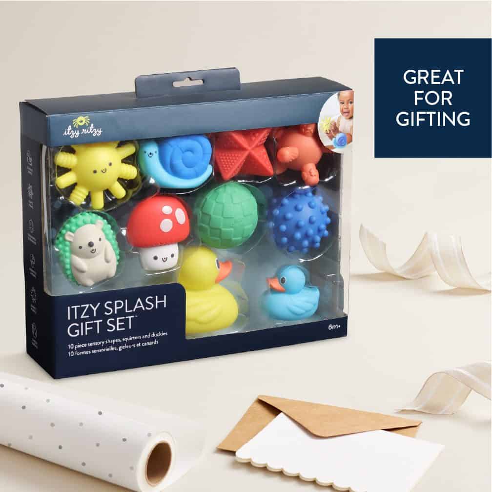 Itzy Ritzy Itzy Splash gift set of 10 sensory bath toys