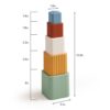 Itzy Ritzy Itzy Sprinkle stacking and nesting bath cups in Sage Rainbow Itzy Ritzy Itzy Sprinkle stacking and nesting bath cups in Sage Rainbow