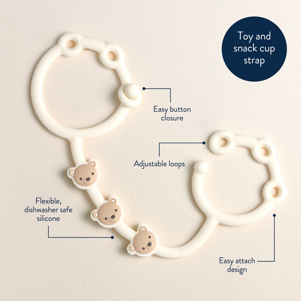 Itzy Ritzy Itzy Strap silicone toy and snack cup strap Bear product photo 5 Itzy Ritzy Itzy Strap silicone toy and snack cup strap Bear product photo 5