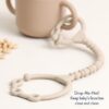 Itzy Ritzy Itzy Strap silicone toy and snack cup strap Toast and Buttercream product photo 5 Itzy Ritzy Itzy Strap silicone toy and snack cup strap Toast and Buttercream product photo 5