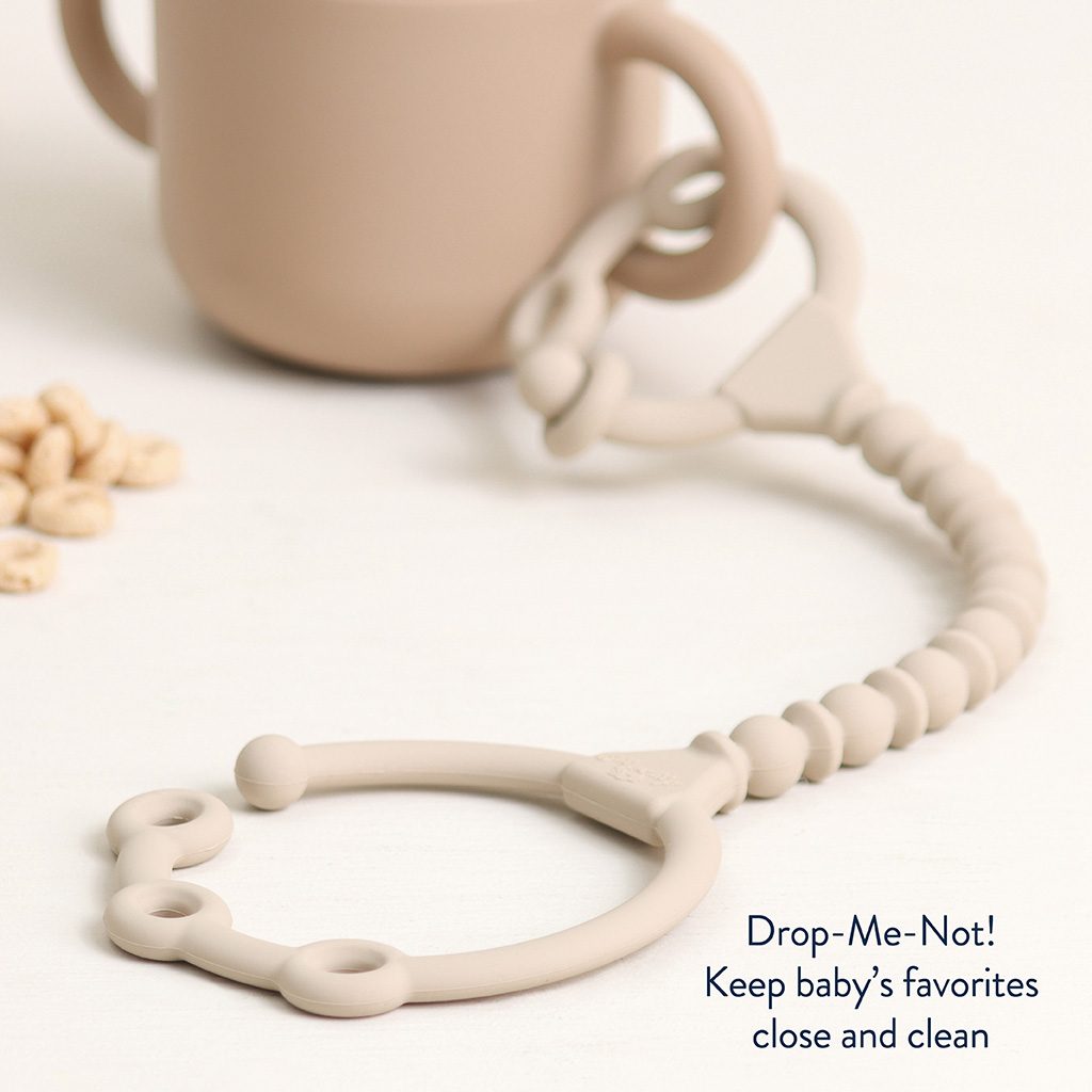 Itzy Ritzy Itzy Strap silicone toy and snack cup strap Toast and Buttercream product photo 5 Itzy Ritzy Itzy Strap silicone toy and snack cup strap Toast and Buttercream product photo 5