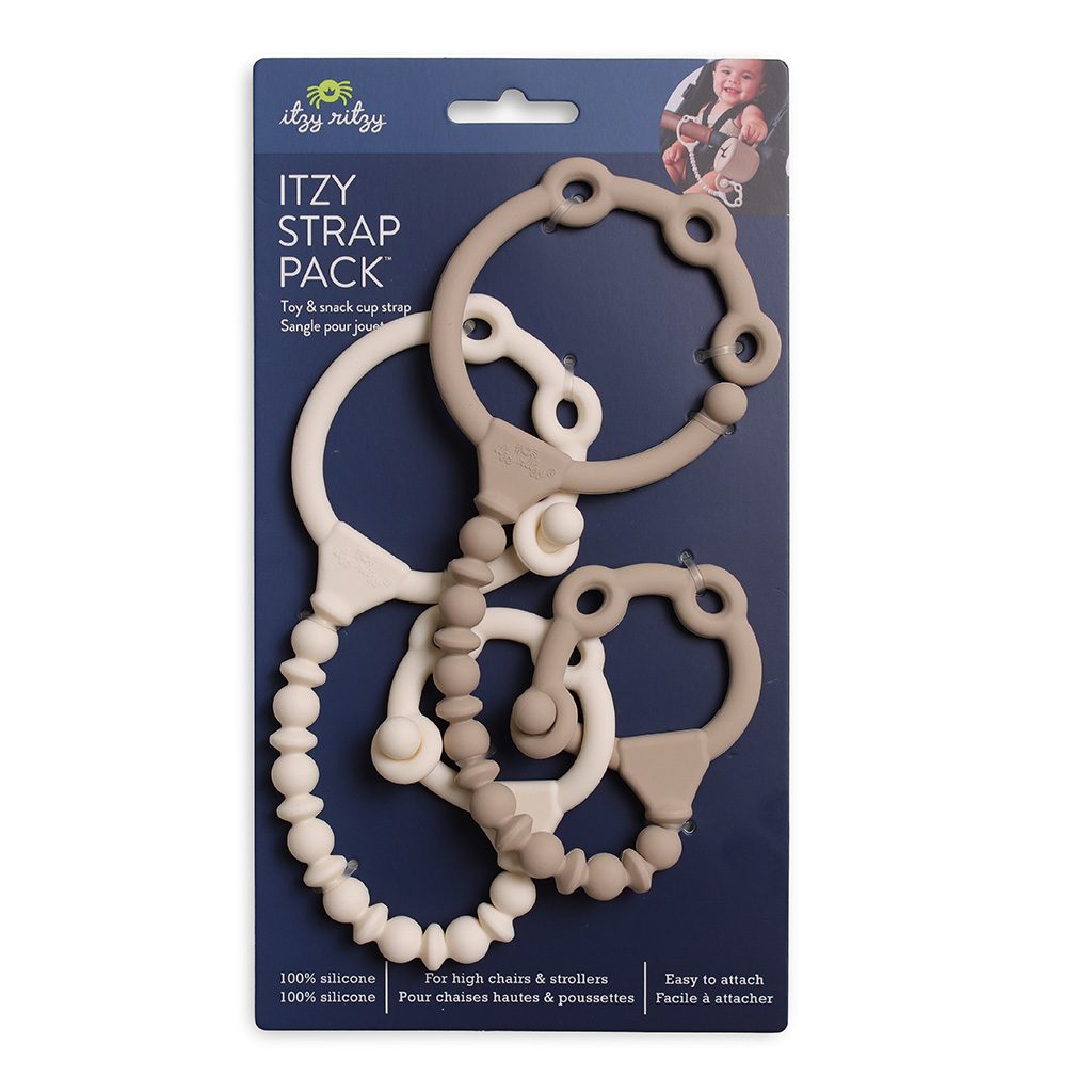 Itzy Ritzy Itzy Strap silicone toy and snack cup strap Toast and Buttercream product photo 7 Itzy Ritzy Itzy Strap silicone toy and snack cup strap Toast and Buttercream product photo 7