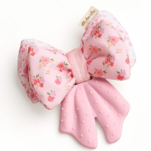 Itzy Ritzy Sweetie Crinkle silicone sensory teether Bow product photo 1