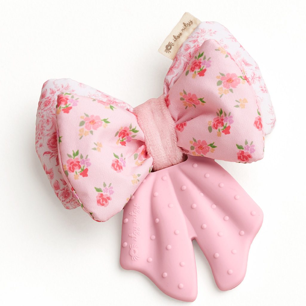 Itzy Ritzy Sweetie Crinkle silicone sensory teether Bow product photo 1