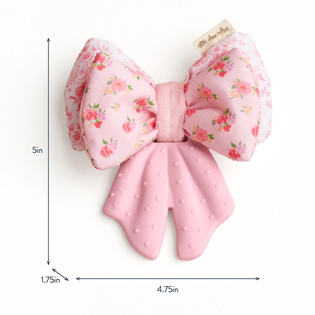 Itzy Ritzy Sweetie Crinkle silicone sensory teether Bow product photo 6
