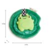 Itzy Ritzy Sweetie Crinkle silicone sensory teether Frog product photo 2