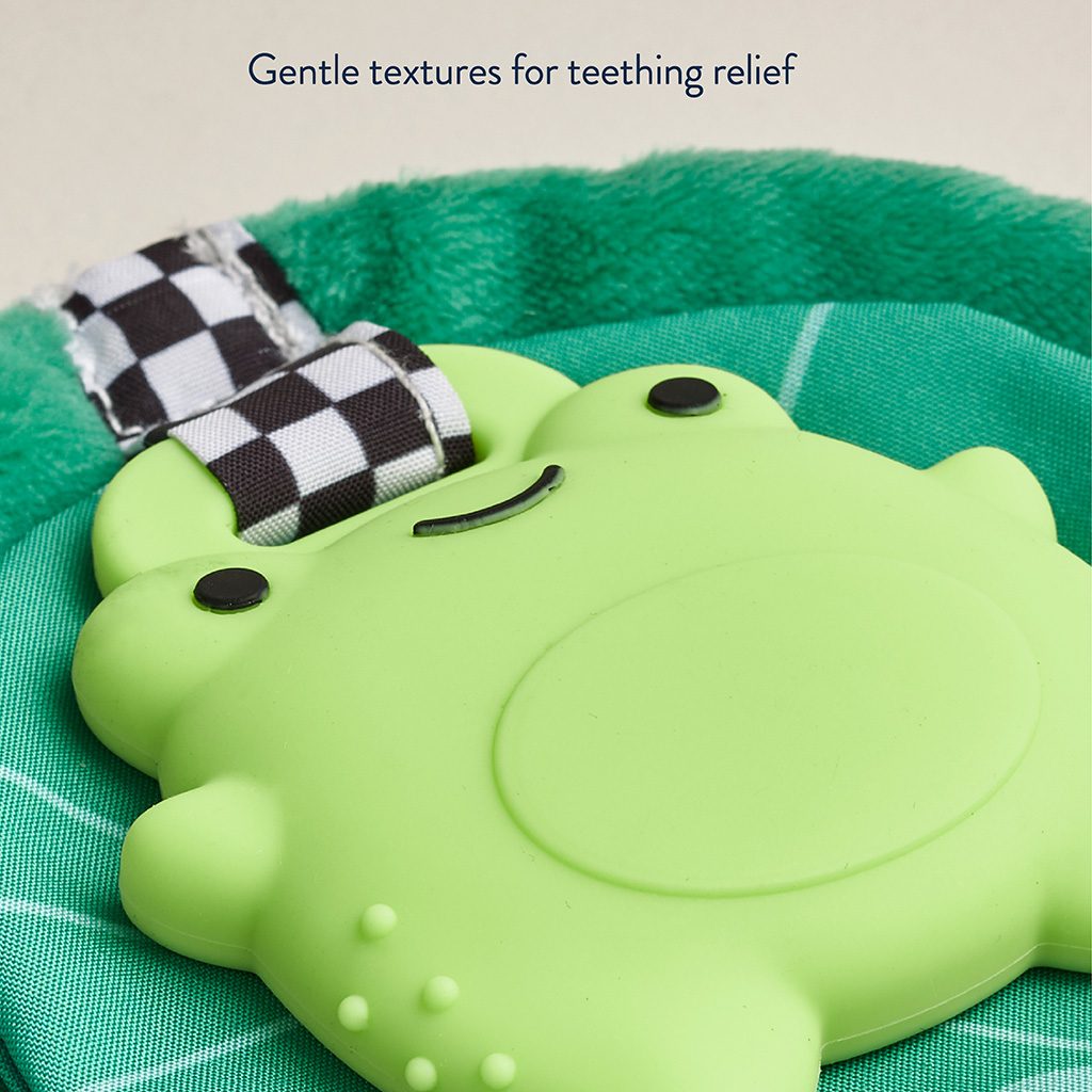 Itzy Ritzy Sweetie Crinkle silicone sensory teether Frog product photo 4