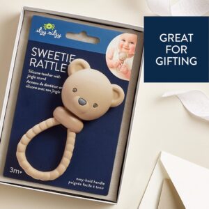 Itzy Ritzy Sweetie Rattle silicone teether, Bear design