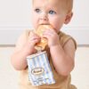 Itzy Ritzy Teensy Crinkle silicone sensory teether in the Baguette design Itzy Ritzy Teensy Crinkle silicone sensory teether in the Baguette design