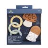 Itzy Ritzy Itzy Teether gift set with teething mitt, popper teether and linking rings Itzy Ritzy Itzy Teether gift set with teething mitt, popper teether and linking rings