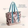 Itzy Ritzy Itzy Explorer large canvas tote bag Giddy Up product photo 4 Itzy Ritzy Itzy Explorer large canvas tote bag Giddy Up product photo 4