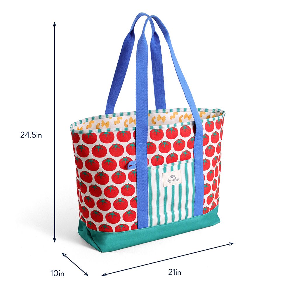 Itzy Ritzy Itzy Explorer large canvas tote bag Pasta La Vista product photo 5 Itzy Ritzy Itzy Explorer large canvas tote bag Pasta La Vista product photo 5