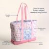 Itzy Ritzy Itzy Explorer large canvas tote bag Ribbons and Roses product photo 4 Itzy Ritzy Itzy Explorer large canvas tote bag Ribbons and Roses product photo 4