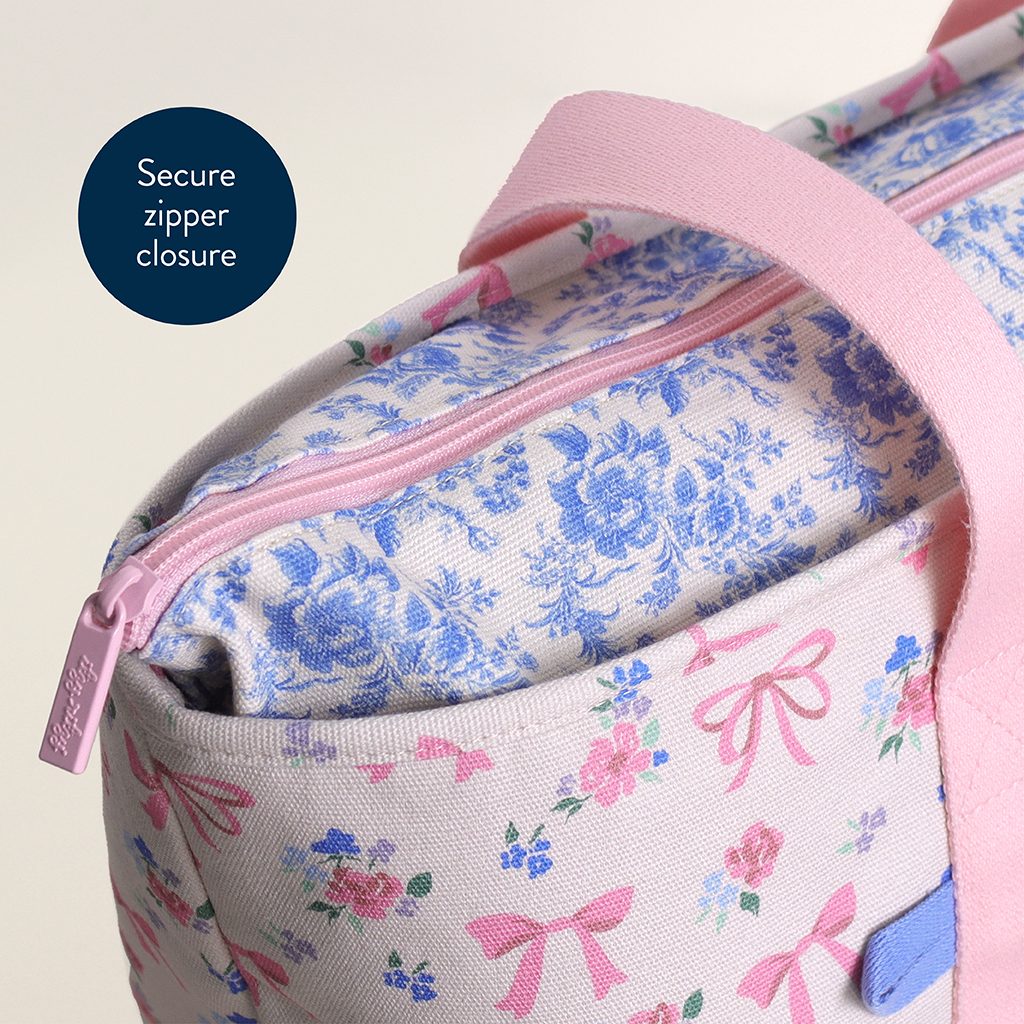 Itzy Ritzy Itzy Explorer large canvas tote bag Ribbons and Roses product photo 5 Itzy Ritzy Itzy Explorer large canvas tote bag Ribbons and Roses product photo 5