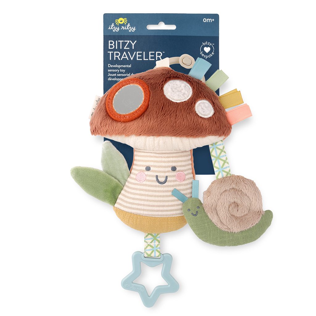 Itzy Ritzy Bitzy Traveler sensory travel toy Mushroom product photo 3 Itzy Ritzy Bitzy Traveler sensory travel toy Mushroom product photo 3