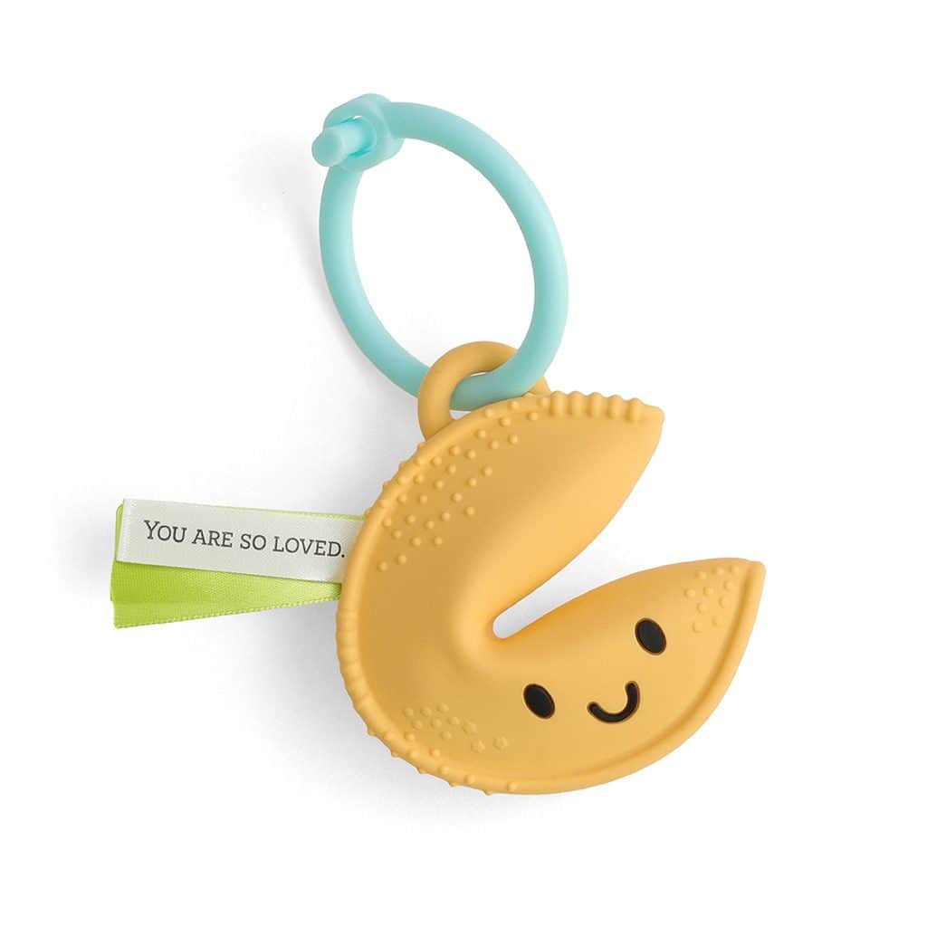 Itzy Ritzy Itzy Treat fortune cookie silicone teether Itzy Ritzy Itzy Treat fortune cookie silicone teether