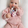 Itzy Ritzy Itzy Trio silicone teether Bows Itzy Ritzy Itzy Trio multi textured silicone teether in the Bows style