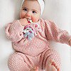 Itzy Ritzy Itzy Trio silicone teether Bows Itzy Ritzy Itzy Trio multi textured silicone teether in the Bows style