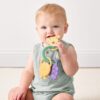 Itzy Ritzy Itzy Trio silicone teether Charcuterie Itzy Ritzy Itzy Trio multi textured silicone teether in the Charcuterie style