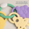 Itzy Ritzy Itzy Trio silicone teether Charcuterie Itzy Ritzy Itzy Trio multi textured silicone teether in the Charcuterie style