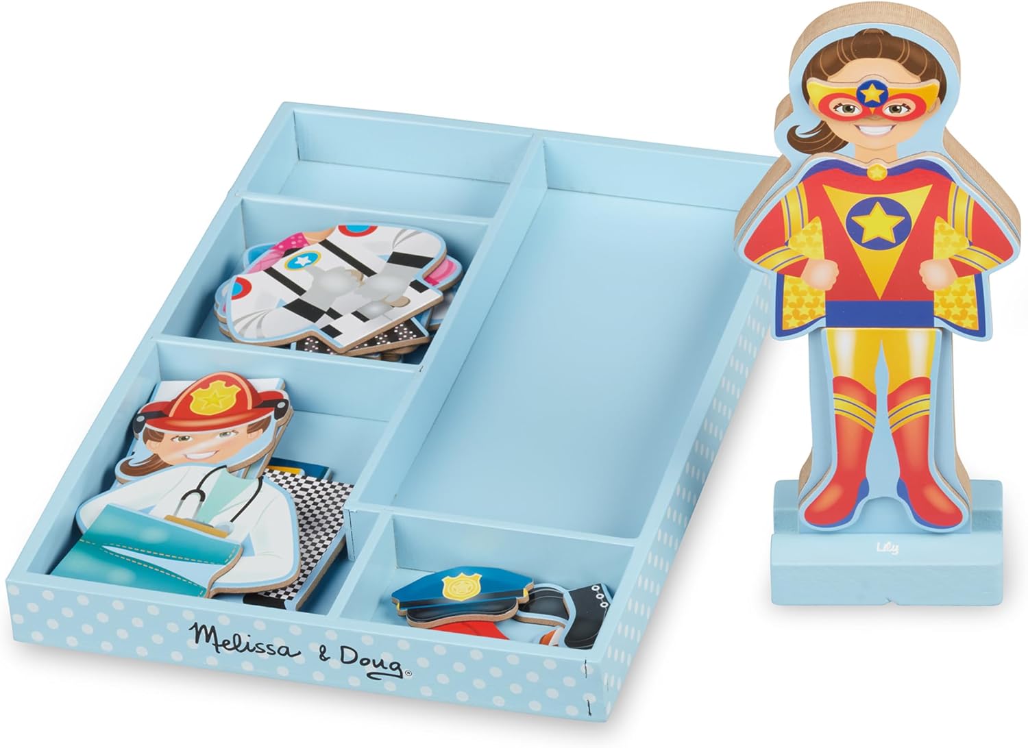 Melissa & Doug Julia Magnetic Dress Up Wooden Doll Pretend Play Set 25 Pcs Toy Melissa & Doug Julia Magnetic Dress Up Wooden Doll Pretend Play Set 25 Pcs Toy
