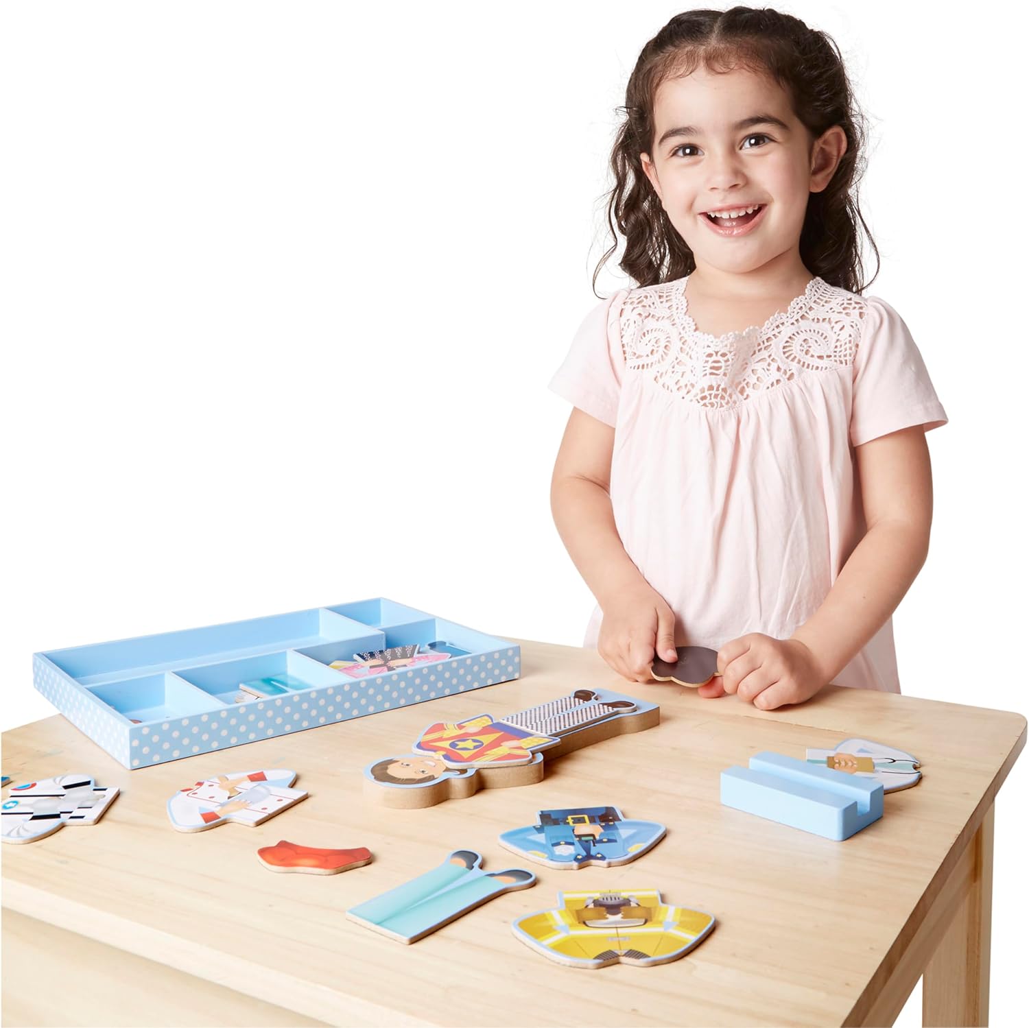 Melissa & Doug Julia Magnetic Dress Up Wooden Doll Pretend Play Set 25 Pcs Toy Melissa & Doug Julia Magnetic Dress Up Wooden Doll Pretend Play Set 25 Pcs Toy