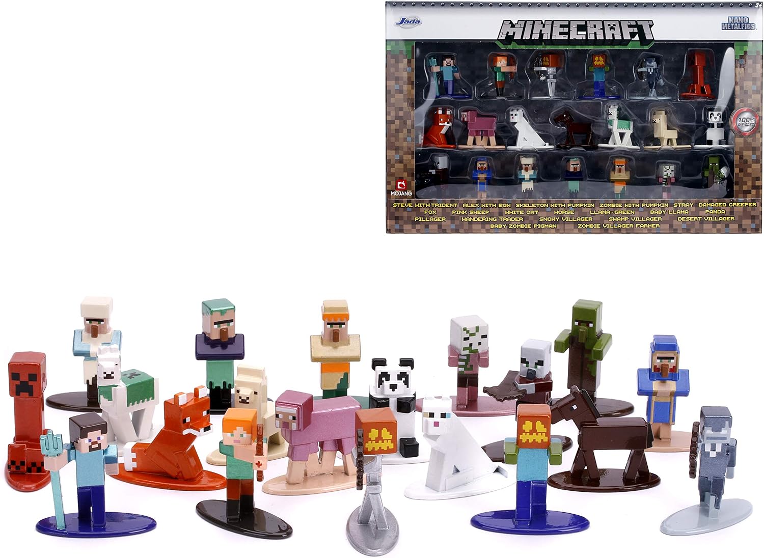Private: Minecraft Nano MetalFigs Mine Craft Die-Cast Metal Mini-Figure Jada Toys 12 Alex Steve Zombie Private: Minecraft Nano MetalFigs Mine Craft Die-Cast Metal Mini-Figure Jada Toys 12 Alex Steve Zombie